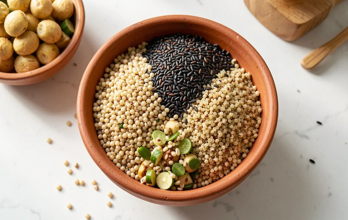 Varied ancient grains